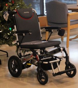WBS gives back to Salem Home with Pride Electric Collapsible Wheelchair